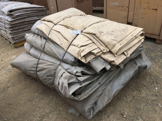 Pallet of Misc Tarps.
