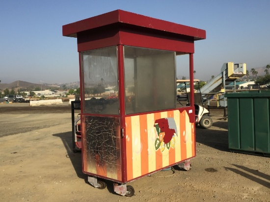 6' x 3' Rolling Food Serving Station,