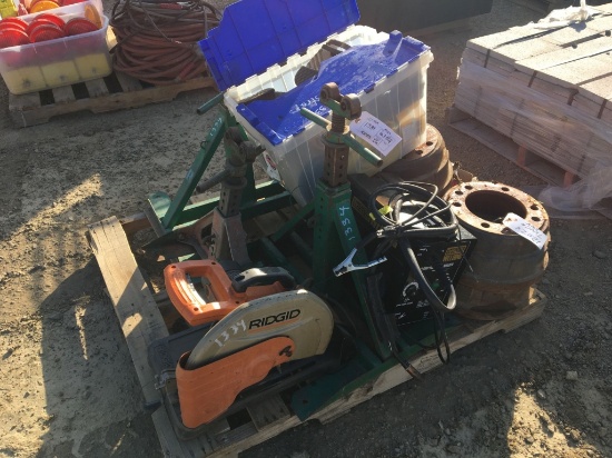 Pallet of Misc Items, Including Welder,