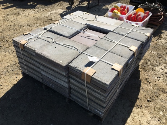 Pallet of Misc 16" x 16" Concrete Pavers.