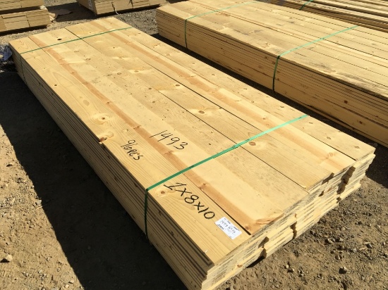 (Approx 96) 1" x 8" x 10' Lumber.