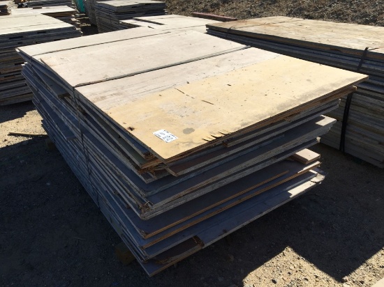 4' x 8' Wooden Concrete Forms.