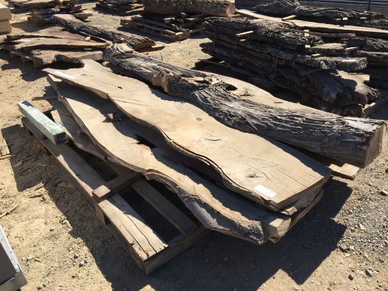 (12) Misc Live Edge Walnut Slabs.