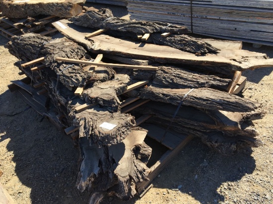 (7) Misc Live Edge Walnut Slabs.