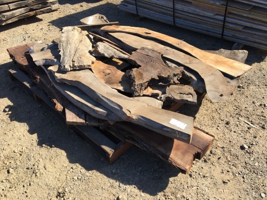 (7) Misc Live Edge Walnut Slabs.
