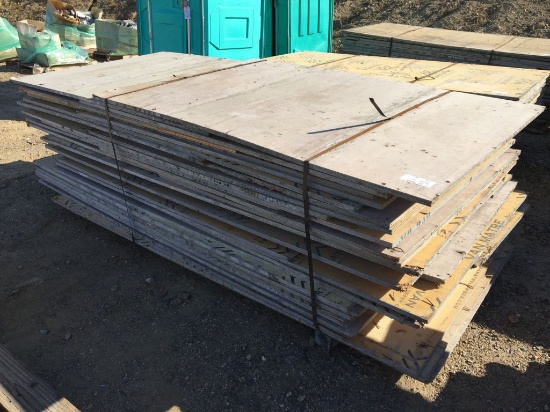 4' x 8' Wooden Concrete Forms.