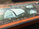 Unused 20' x 30' PE Fabric Peak Shelter/Storage.