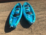 (2) 2021 Pelican River Gorge 130XP Kayaks,