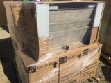 Pallet of Misc Retangular Faux Wood Planters