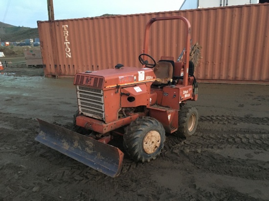 2001 Ditch Witch 3700CD Ride-On Off-Set Trencher,
