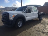 2014 Ford F250 Crew Cab Flatbed Truck,