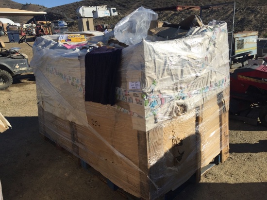 Pallet of Misc Items Including, Clothing,