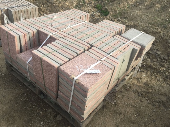Pallet of 12in x 12in Misc Concrete Pavers.