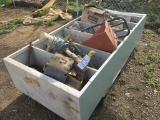 36in x 72in Metal Cabinet of Misc Items, Including