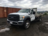 2013 Ford F550 Flatbed Truck,