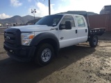 2015 Ford F250 Crew Cab Flatbed Truck,
