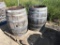 (2) Wooden Wine Barrels.