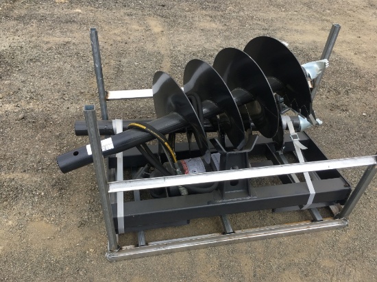 Unused 2023 JCT Hydraulic Auger Attachment,