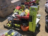 Pallet of Misc Tools, Including String Trimmers,