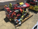 Pallet of Misc Tools, Including Drain Snake,