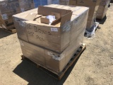 Pallet of Brushed Nickel Ceiling Light Fixtures.