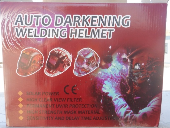 Unused Auto Darkening Welding Helmet.