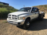 2004 Ram 3500 Crew Cab Flatbed Truck,