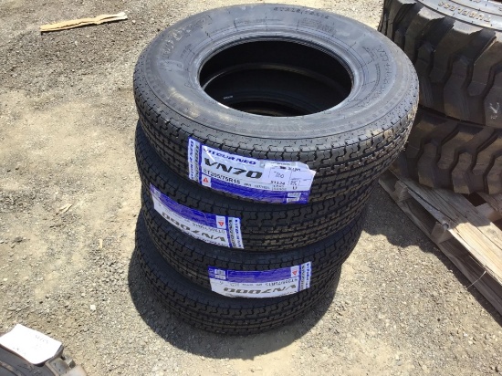 (4) Unused VN7000 ST205/75R15 Trailer Tires.