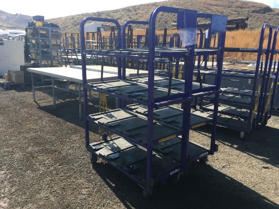 (2) Towable 4-Tier Carts,