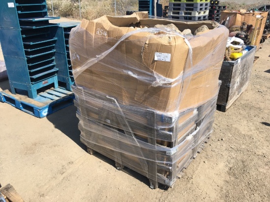 Wooden Crate of Misc Decorative Rock.