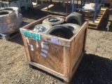 Wooden Crate of Misc 18x8.50-8NHS Tires & Rims.
