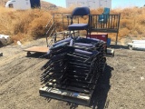 Pallet of Metal & Cloth Folding Chairs.