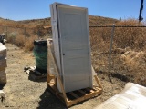 Wood Display Pallet of Doors w/Framing.