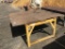 Metal Table & Steel Plate.