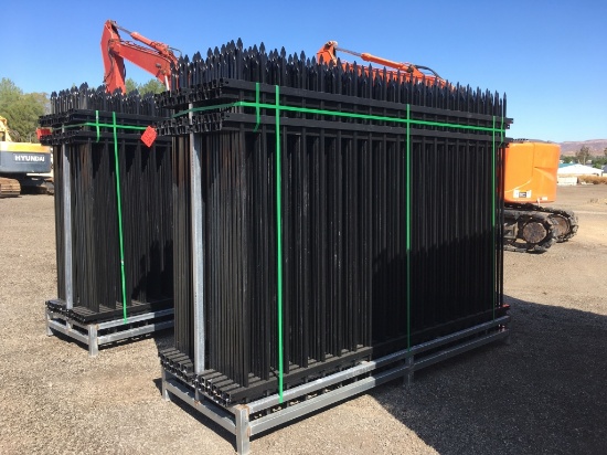 Unused (24) Walin 10ft Powder Coated Wrought Iron