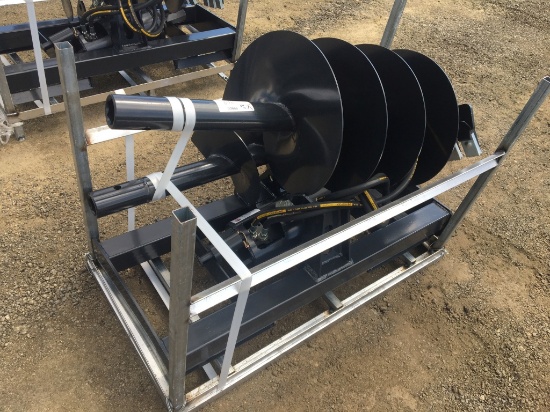 Unused 2023 JCT Hydraulic Auger Attachment,