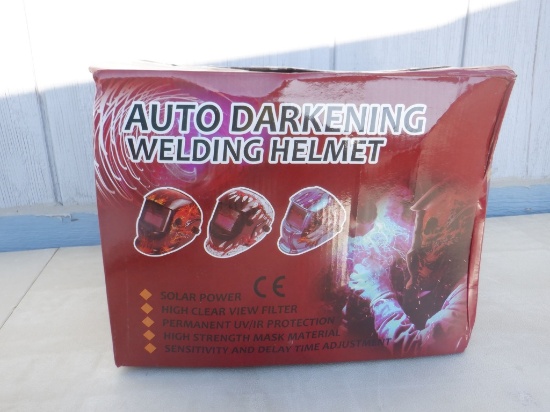 Unused Auto Darkening Welding Helmet.