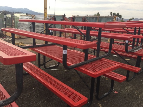 (2) Picnic Tables w/Attached Benches.