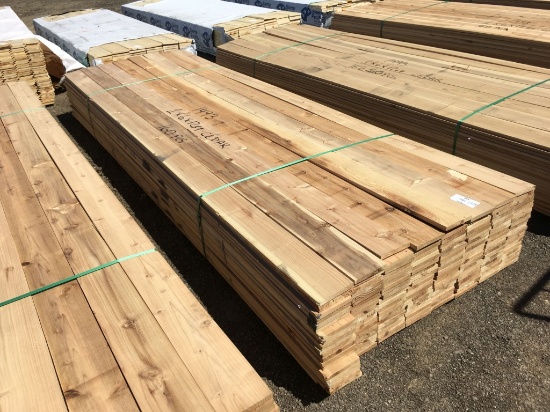 (Approx 160) 1in x 6in x 12ft Cedar Planks.