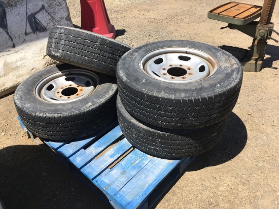 (4) Misc Tires & Rims.