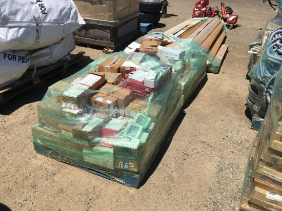 (3) Pallets of Misc Items, Including Switch Boxes,