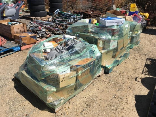 (3) Pallets of Misc Items, Including Light Bulbs,