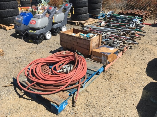 (3) Pallets of Misc Items, Including Steel Tubing,