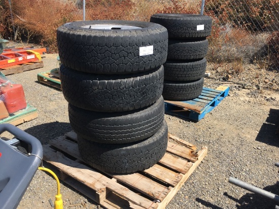 (4) Misc LT265/70R1 Tires & Rims.
