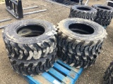 (4) Unused SS Loader 12-16.5NHS Skid Steer Tires.