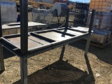 (2) 40in x 96in x 30in Steel Shop Tables.