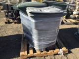 Pallet of (2) Totem 64-Gallon Trash/Recycle Bins,