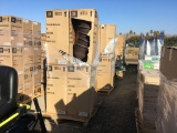 Pallet of 15in Rene Bark Brush Plastic Urn