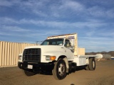 1999 Ford F800 Flatbed Truck,