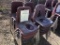 (20) Plastic & Metal Stackable Chairs.